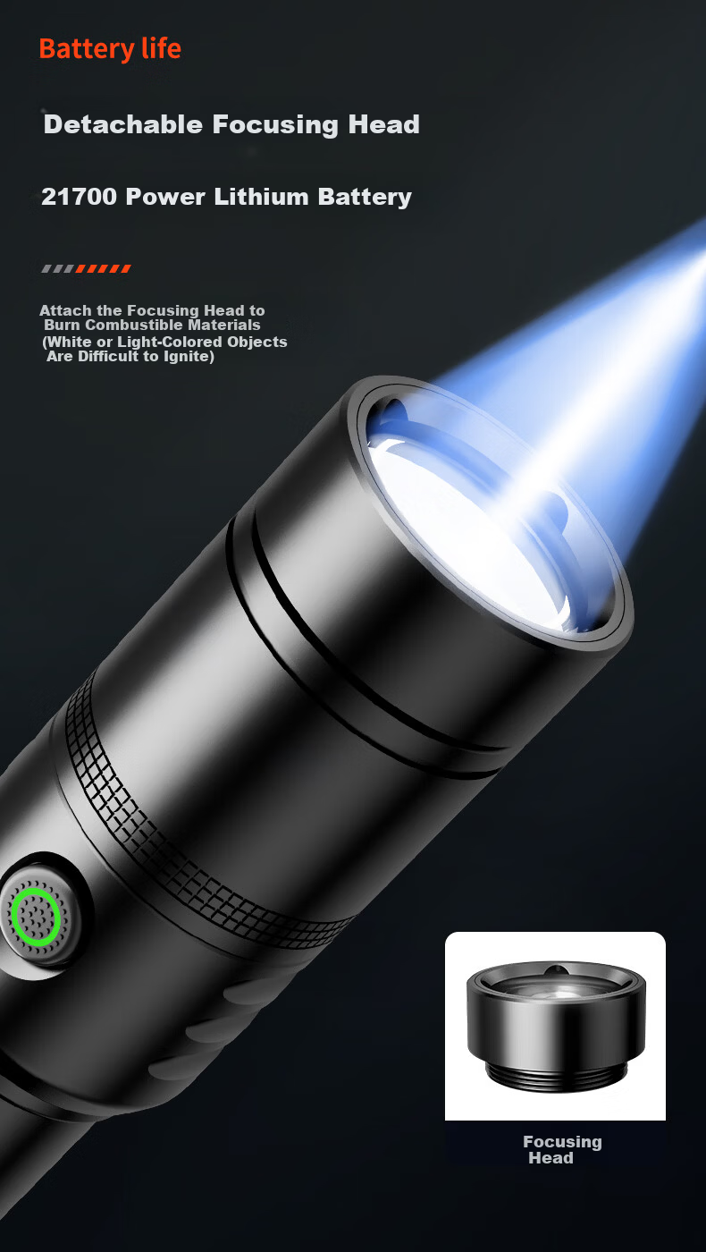 PHILIPS Portable Rechargeable High-Brightness Flashlight Long Battery Life 200000 Outdoor Home Use Compact Lumens Bike Light 2508 6