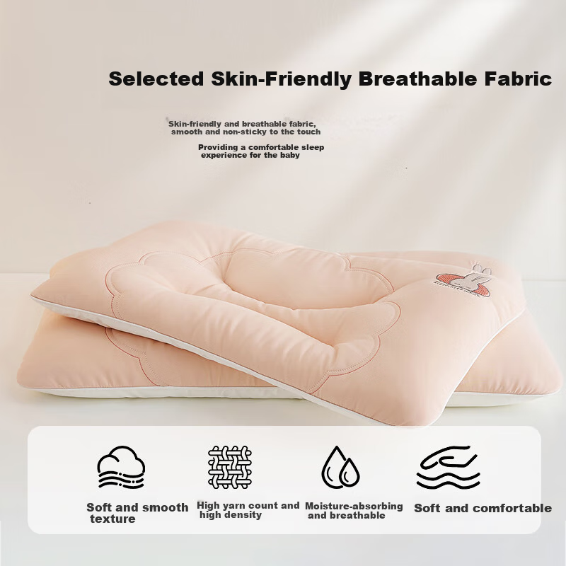 Ran Brand Children's Pillow Class A Washable Neck Protection Dormitory Student Pillow Core Cloud Pillow 6-16 Years 40*60cm