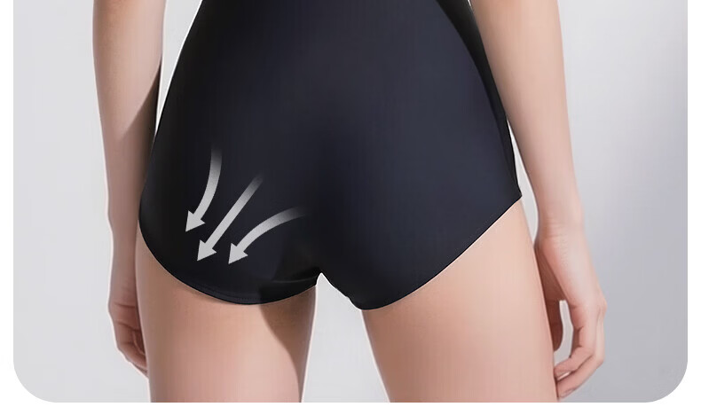 LI-NING Women's Premium 2026 New Hot Spring Swimwear One-Piece Triangle Racing Adult Swimsuit Self-Operated 5