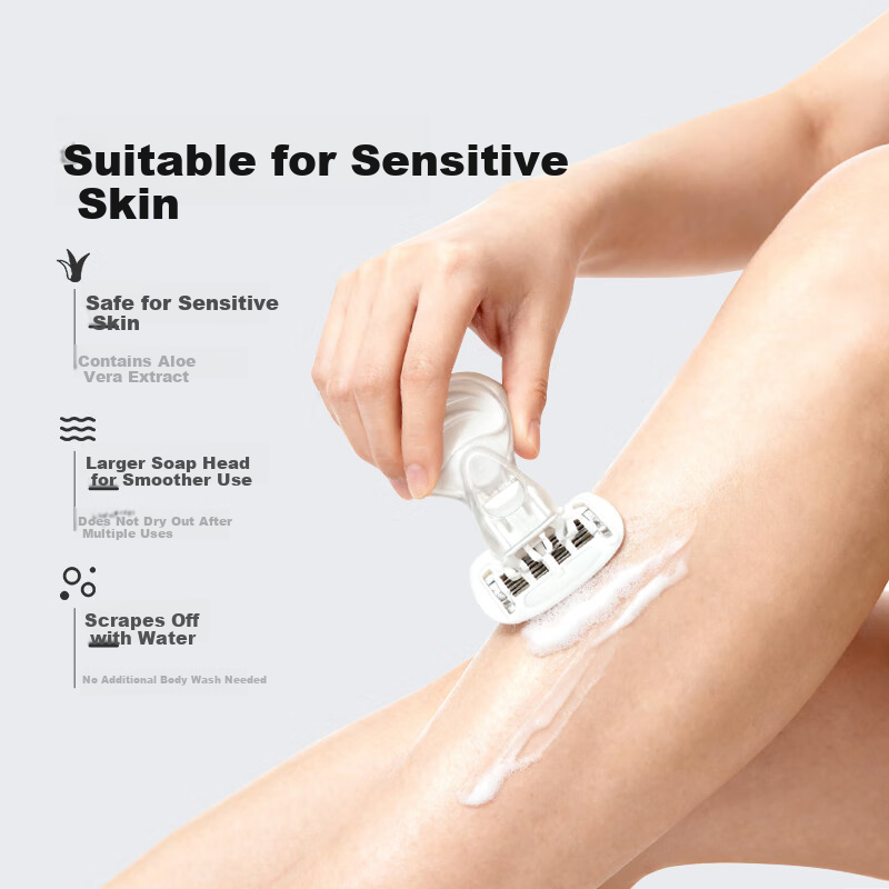 Ulike Hair Removal Partner Small Shell Razor for Lip, Face, Underarm, and Leg Hair Removal Portable Painless Private Trimming Tool