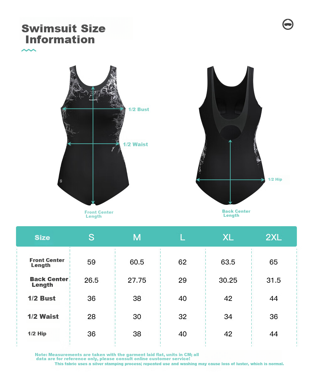 TOSWIM Women's One-Piece Triangle Sleeveless Sun-Protective Slimming Training Swimsuit Dark Thorn L 3