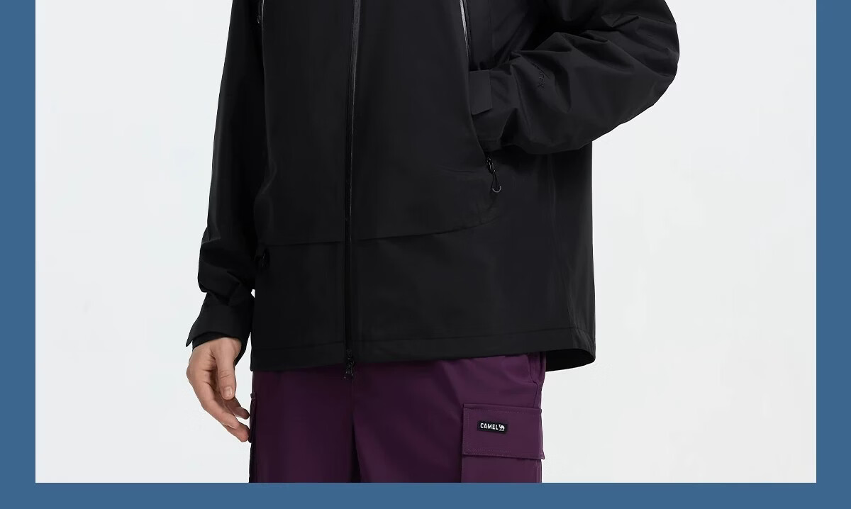 Camel [Zhangjiajie Qixing Mountain Outdoor Challenge Edition] Women's Color Shell Softshell Jacket Men's Waterproof Hard Shell Coat Women's 43