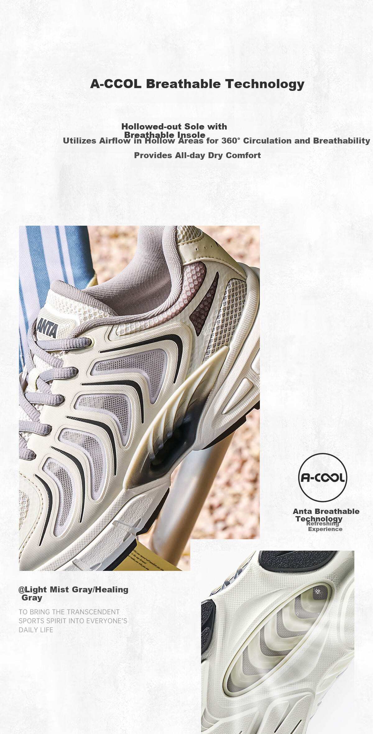 Anta Millennium 9 | [Fan Zhendong Edition] Summer Mesh Breathable Casual Men's Sports Shoes 112628890 3