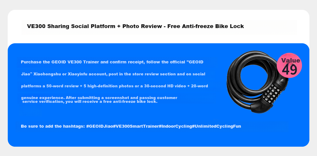 GEOID VE300 Self-Powered Smart Cycling Trainer Virtual Gear Indoor Mountain Road Bike Direct Drive Trainer 1