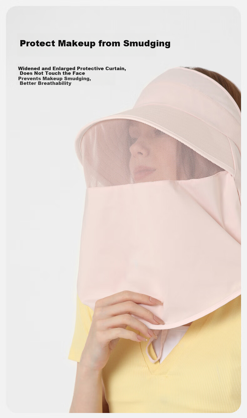Kenmont All-Round Sun Protection Hat for Women, Full Face Coverage, Quick-Dry, Breathable Open-Top Sun Hat for Hiking, Spring and Summer KM-6007 6