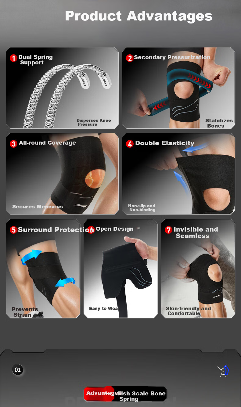 Li-Ning Knee Pads Summer Lightweight Protective Meniscus Injury Prevention Unisex Arthritis Support for Mountaineering Basketball Badminton Running 8