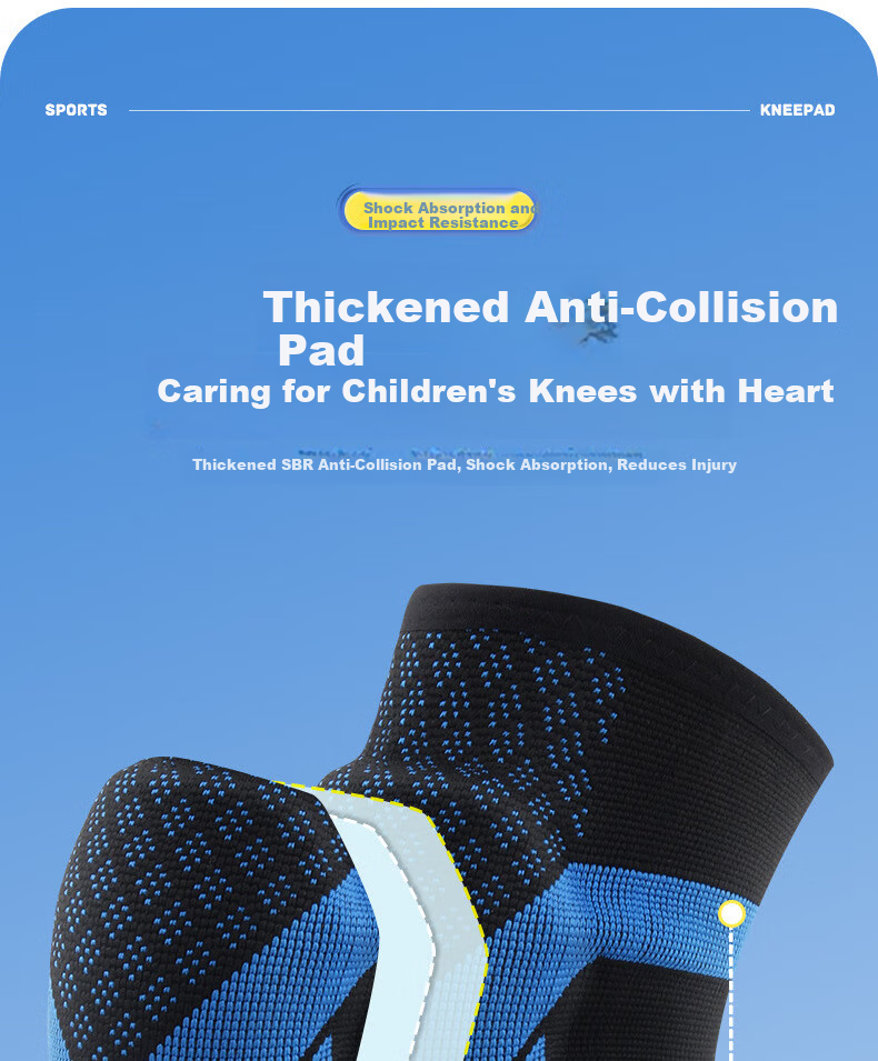 Ousen Kids Basketball Knee Pads Football Sports Professional Knee Protection Anti-Fall Honeycomb Shockproof Gear for Children Playing Basketball 8