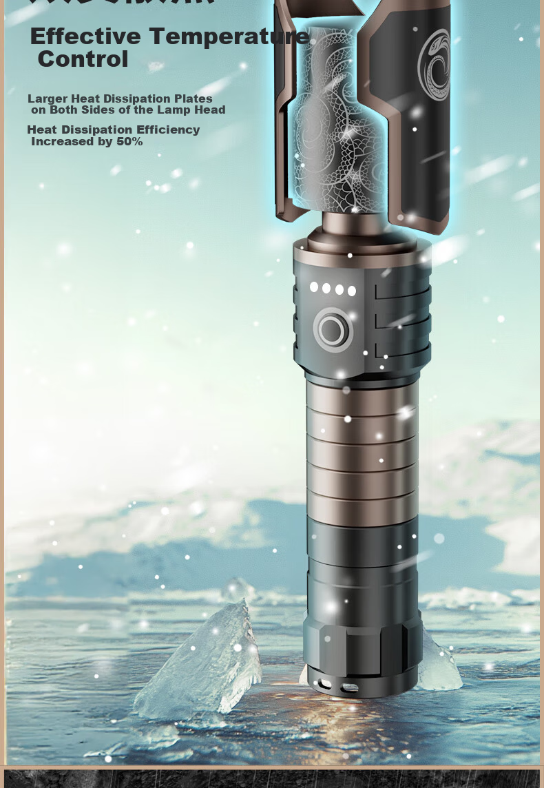 Tianhuo Tengshe Flashlight High Brightness Ultra-Long Battery Life 200000 Lumens Sky-Piercing Super Bright Long-Range Outdoor Emergency Laser Home Use 9