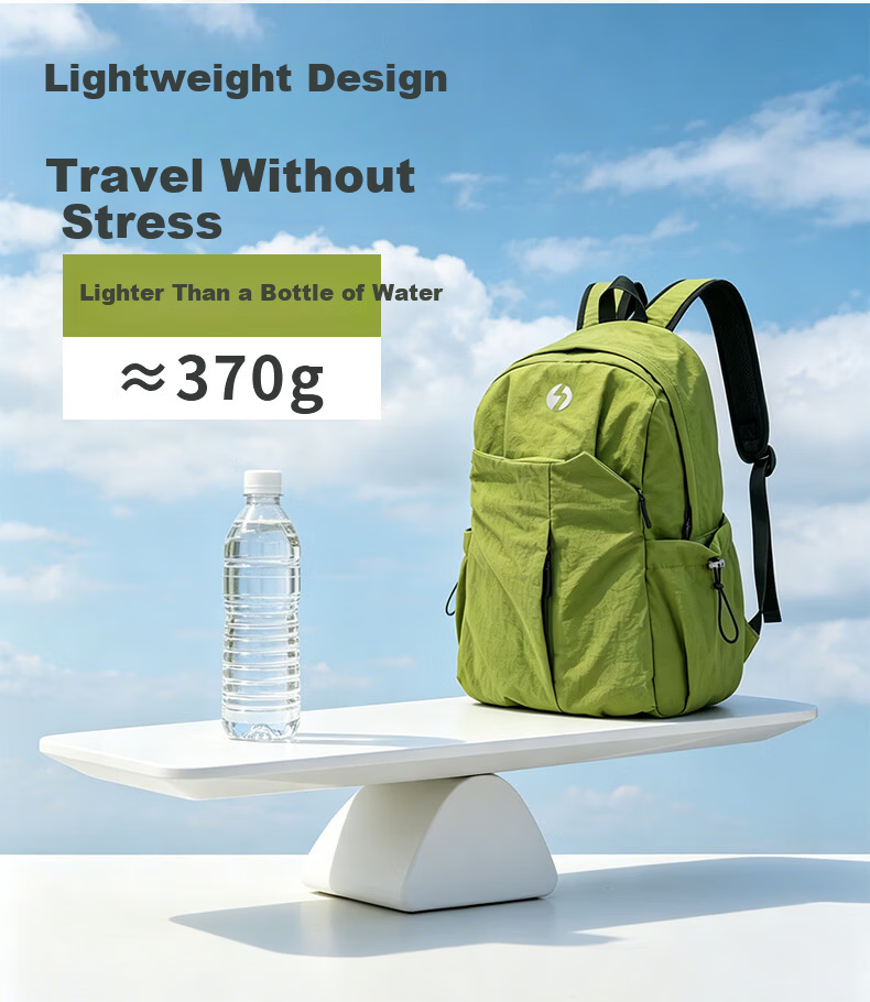 361° Unisex Backpack Outdoor Mountaineering Travel Bag Lightweight Small Backpack New Classic Black 7