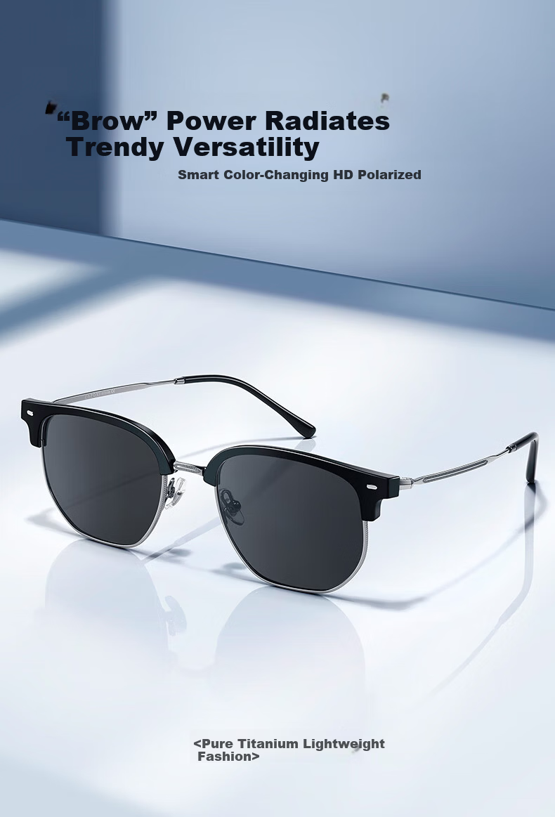 CAPONI Pure Titanium Polarized Sunglasses for Men And Women, Outdoor Driving Glasses, Fashionable UV Protection And Sun Protection Eyewear 1