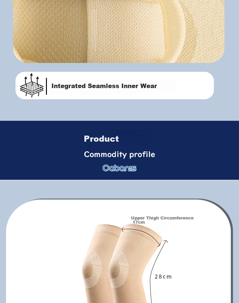 CABANIS Japanese Knee Brace Warm Arthritis Meniscus Injury Unisex Summer Thin Sports Professional Protection for Old Cold Legs 9