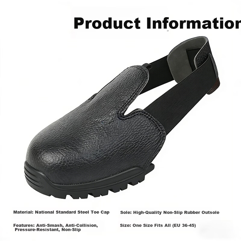 Andaton Labor Protection Shoe Covers Anti-Smash Safety Toe Covers Visitor Construction Site Protective Shoe Covers