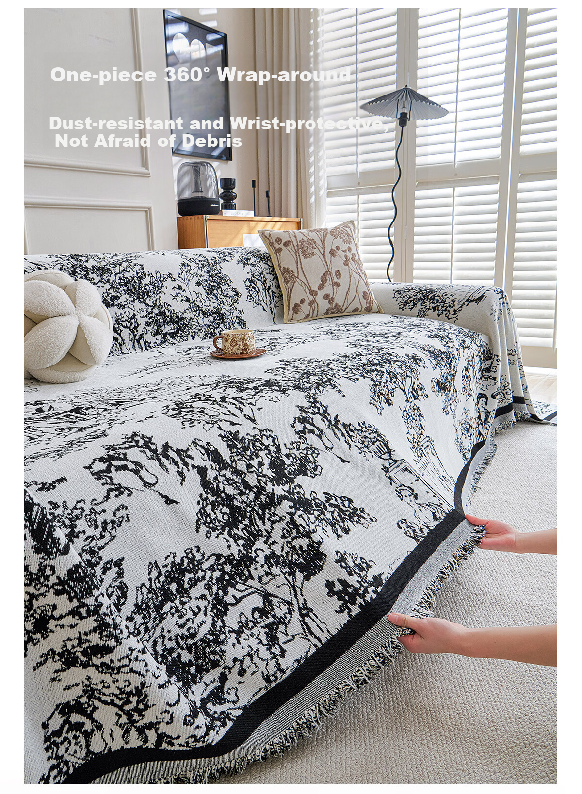 Saint Valentine Chenille Sofa Cover Premium Four-Season Universal Sofa Pad Cloth Single Piece 180*130cm 5