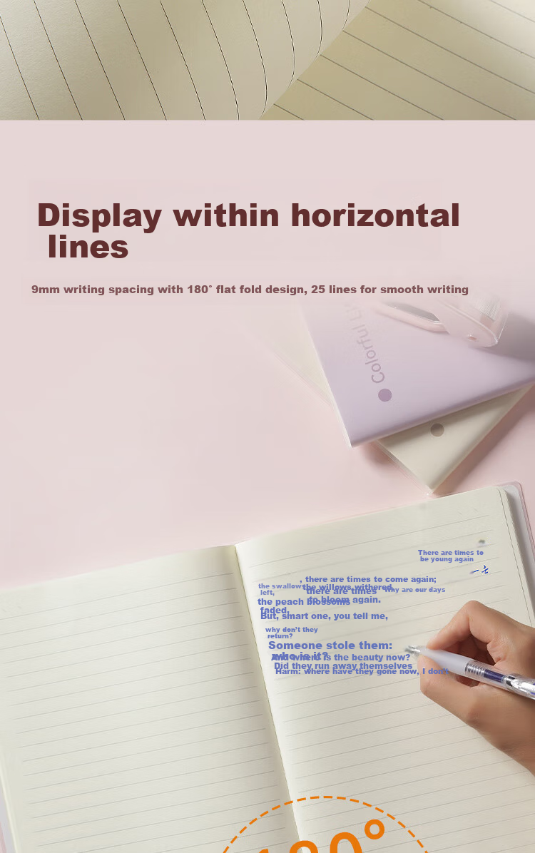 JD Jingzao B5/64-Page Colorful Plastic Cover Notebook High-Quality Error Correction Notebook Student Diary Exam Review Journal 7