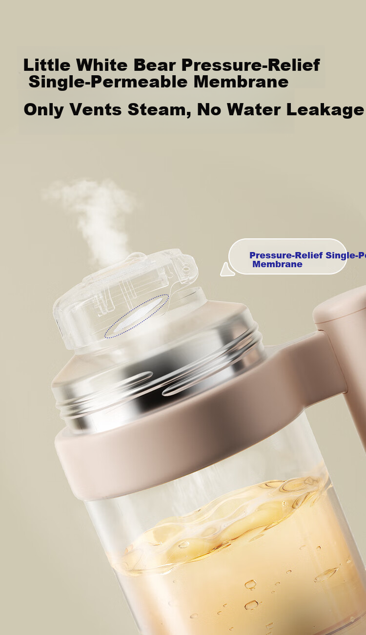 Little White Bear Portable Thermostatic Kettle Baby Insulated Children's Water Cup Milk Preparation Electric Heating Cup Boilable 5082B 26