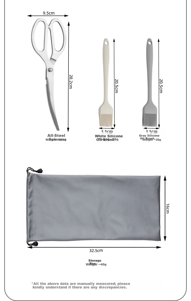 Banwu Life 304 Stainless Steel Food Tongs Kitchen Steak Tongs BBQ Tongs Korean Barbecue Tongs Vegetable Tongs Frying Tongs 3