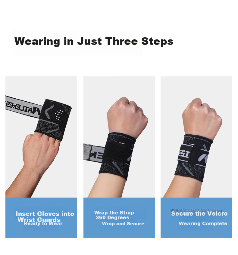NAILEKESI N Sports Wrist Support Fitness Anti-Sprain Wrist Brace Male TFCC Tendon Sheath Basketball Push-Up Compression Protector M 10