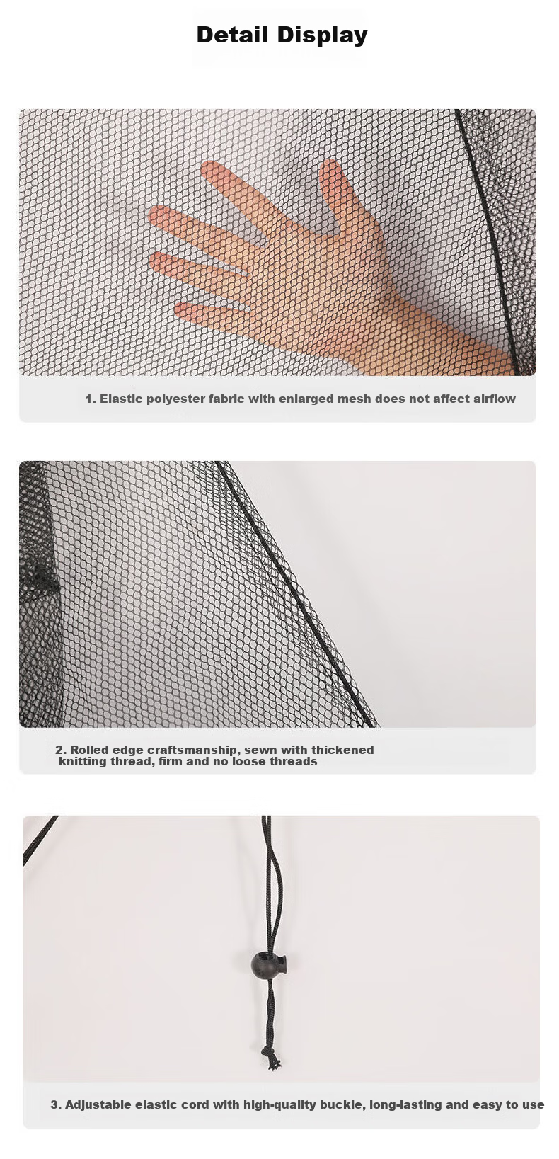 Gusen Zhe Fan Guard Finger Protection Household Commercial Powerful Large Fan Bull Horn Fan Safety Protective Mesh Cover Floor Fan Washable for 50-55CM Fans 4