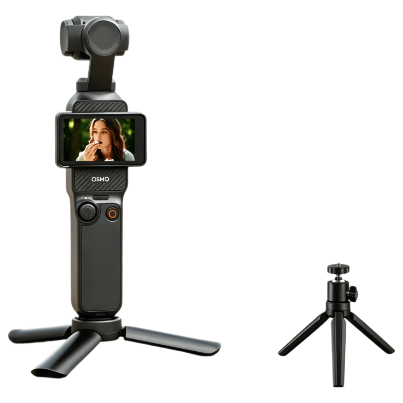 CHENSONG Stable Upgrade Mini Portable Tripod Base for DJI Pocket 4 Pro/4/3, Feiyu Luna/X5, X4 Air, DJI 1/4 Inch Screw Mount Accessories