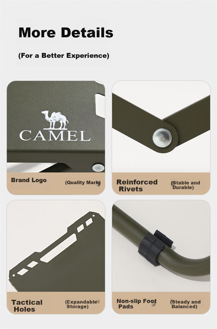 CAMEL Outdoor Folding Table Portable Lightweight Tactical Camping Picnic Multi-Functional Folding Table 7