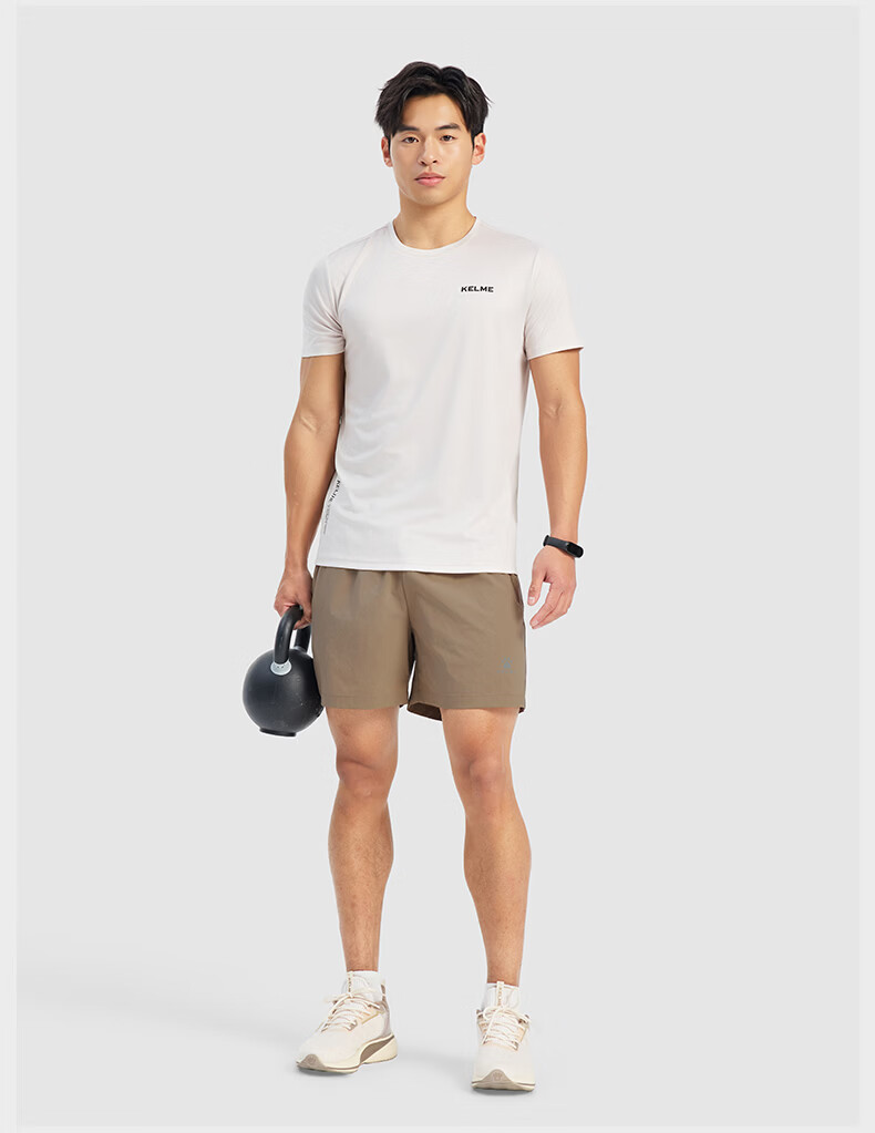 KELME Men's Sports Shorts Quick-Dry Training Running Shorts Agate Black [Upgraded Quick-Dry Antibacterial] 3XL 12