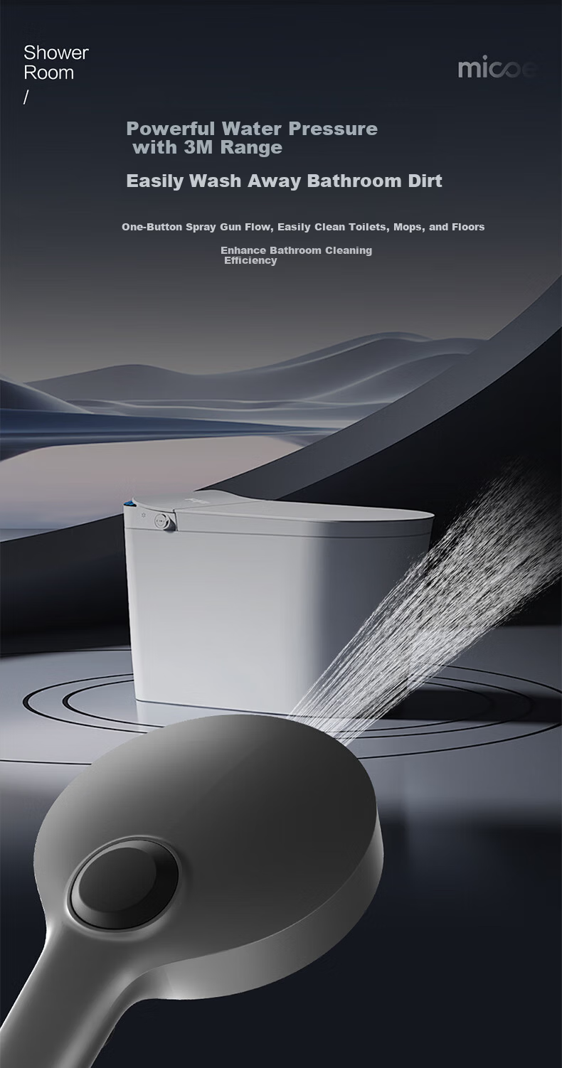 MICOE Boost Shower Head Adjustable Water Flow Handheld Shower with Spray Gun Function HS147 9