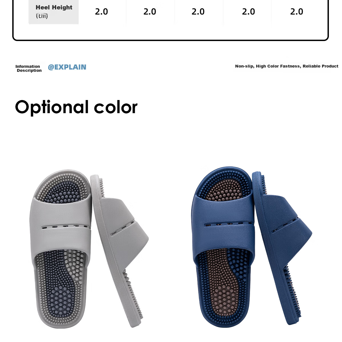 Lidani Granule Massage Slippers Women Indoor Home Non-Slip Couple Bathroom Female Cool Slippers 11