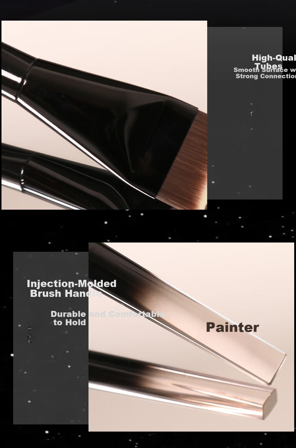 Painter D69 Curved Foundation Brush Ultra-Thin Wide Quick Makeup Streak-Free Beginner Makeup Brush 10