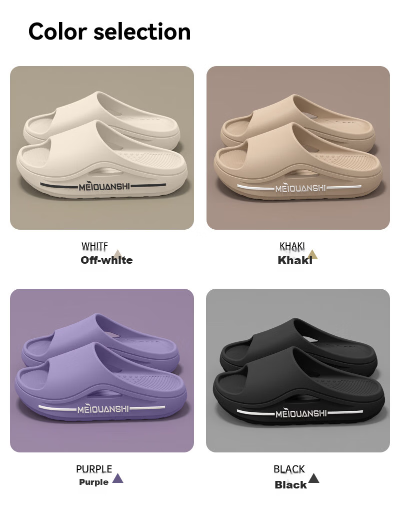 XGGC Men's Purple Cushioned Cool Slippers Thick Sole Non-Slip Indoor Outdoor Summer Size 38-39 2