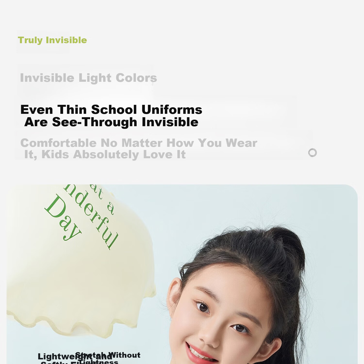 Meishianxuan Girls' Children's Underwear Vest for Ages 6-12, Stage 1 Early Development, Sports Anti-Protrusion Tank Top for Elementary School Girls 18