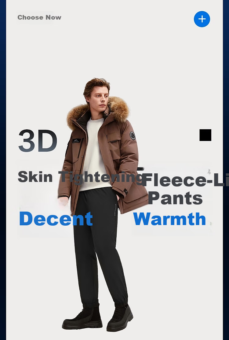 BOSIDENG Anti-Season down Pants for Men, Winter 90% Down, Thickened Casual Versatile Warm Comfortable Outer Wearable Trousers 4