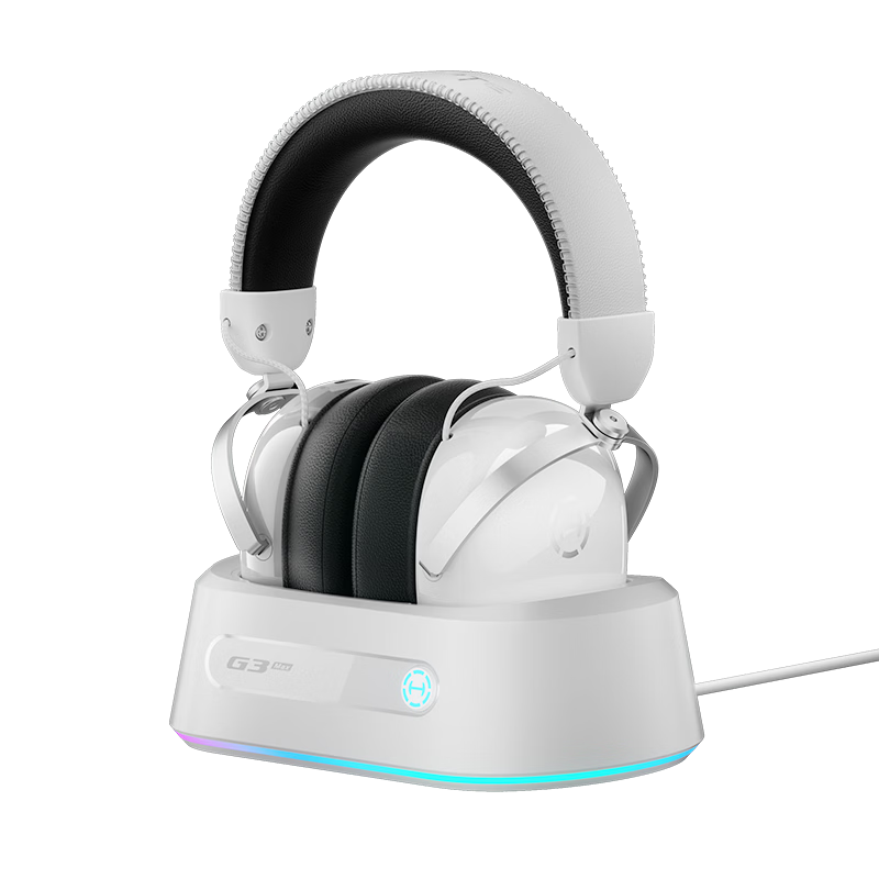 EDIFIER HECATE G3 MAX Base Edition 2.4G Wired Bluetooth Quad-Mode THX Spatial Audio Wireless Gaming Headset White