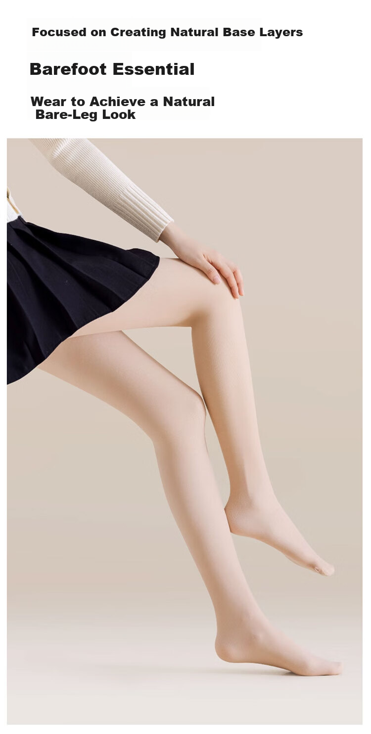 Yalu 200g Black Leggings for Women Autumn Winter Fleece Thickened Black Silk Leg Slimming Pressure Tights Pantyhose 6