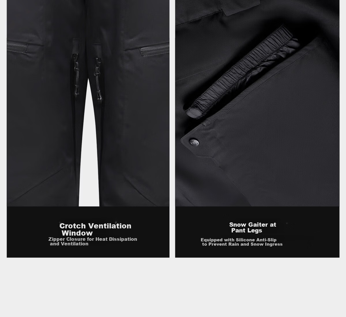 CAMEL Outdoor Ski Pants Women Single Board 2L Waterproof Snow Pants Insulated Warm Windproof Snowboarding Pants Men R256 38