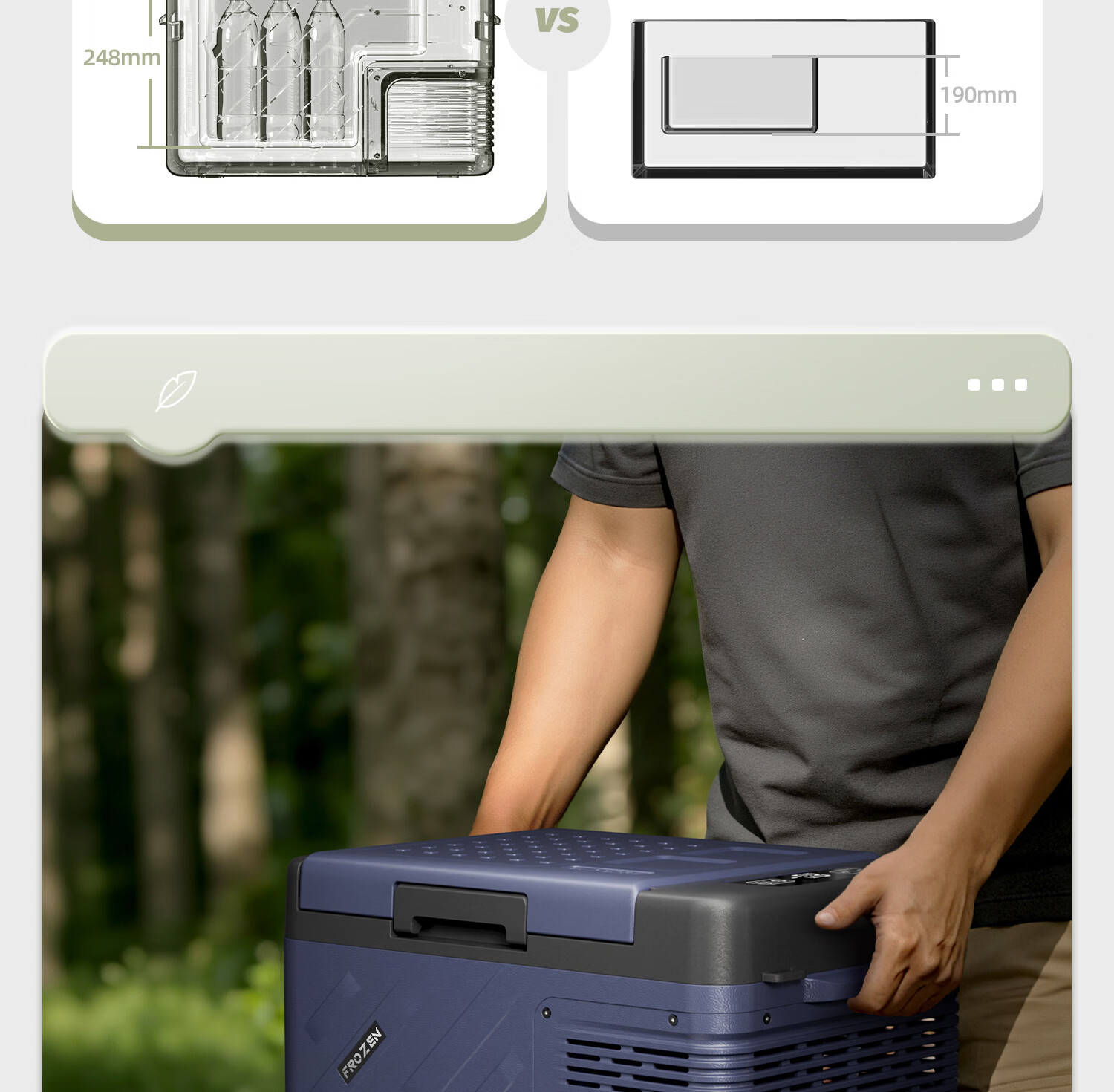CHIGO Car Refrigerator Dual-Use for Vehicle and Home 12V 24V 220V Small Portable Compressor Truck Freezer M8 16