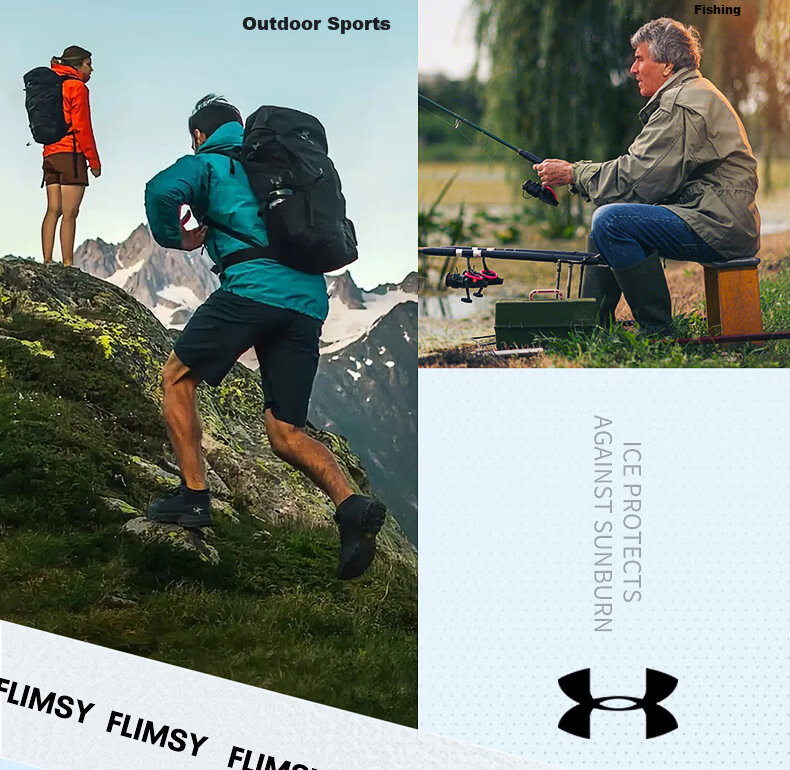 Under Armour Men's Sun Protection Face Mask Ear-Hook Cycling Summer Ice Silk Mask Neck Gaiter Headscarf Windproof Dustproof Mountaineering for Men and Women 14