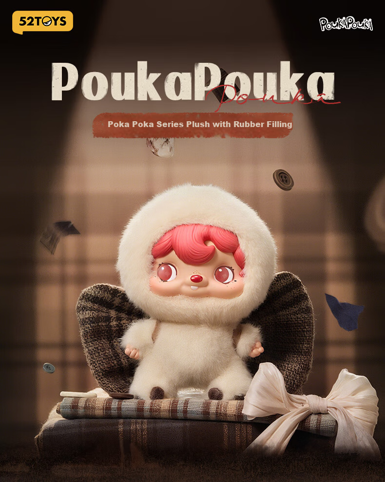 52TOYS [Zhou Ke Yu Endorsed] POUKA Plush Blind Box, Full Set of 6, Birthday Gift 1
