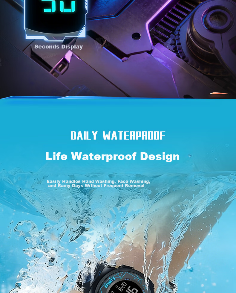 HUGE Korean Style Simple Digital Watch for Men Women Students Kids Youth Sports Colorful Waterproof Couple Wristwatch 7