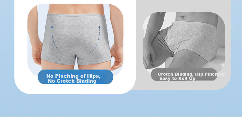 Guxu Disposable Men's Boxer Briefs Pure Cotton Sterile Travel Underwear 12-Pack 31