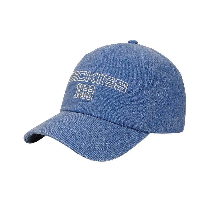 Dickies Vintage Distressed Large Brim Baseball Cap New Unisex Couple Letter Sunshade Duckbill Hat Yellow