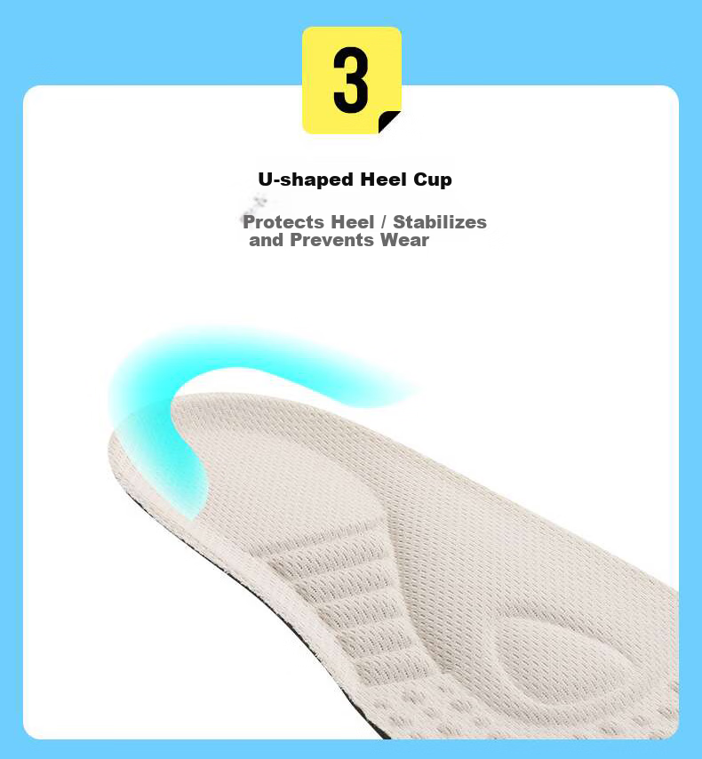 Eleft Ultra-Thin Odor-Resistant Breathable Insoles for Sneakers, Sweat-Absorbing Shock-Absorbing, Men's Size 39-44, Single Pair 5
