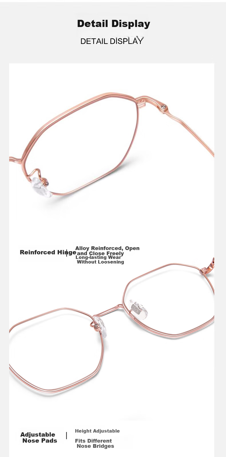 LOHO Ultra-Light 6g Beta Titanium Pure Titanium Eyeglass Frames for Women, Anti-Blue Light Radiation, Prescription Available, Zeiss Lenses, Anti-Fatigue for Me 14
