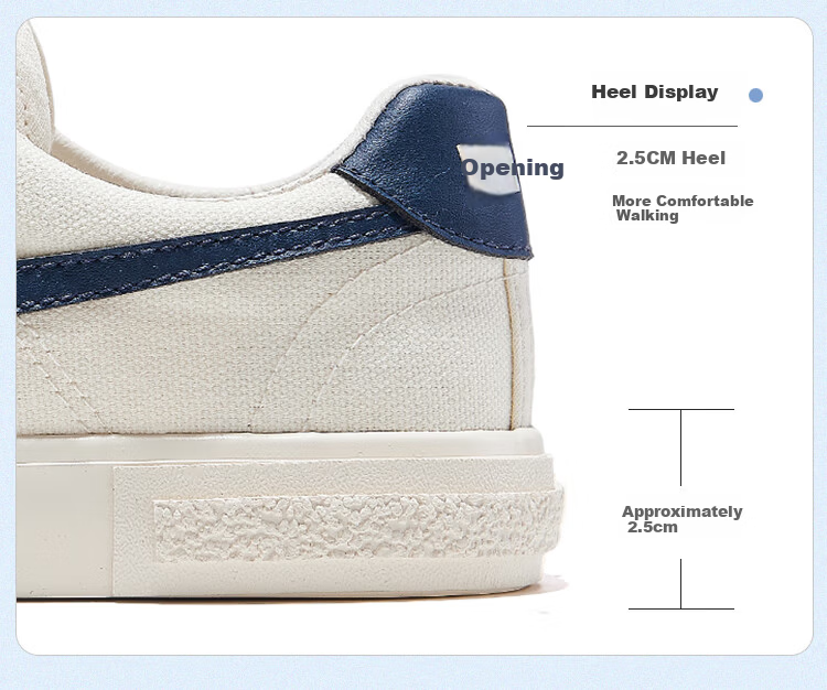 Warrior Spring Autumn Canvas Shoes Trendy Couple Sports Casual Sneakers KGH749T Beige Red Size 35 7