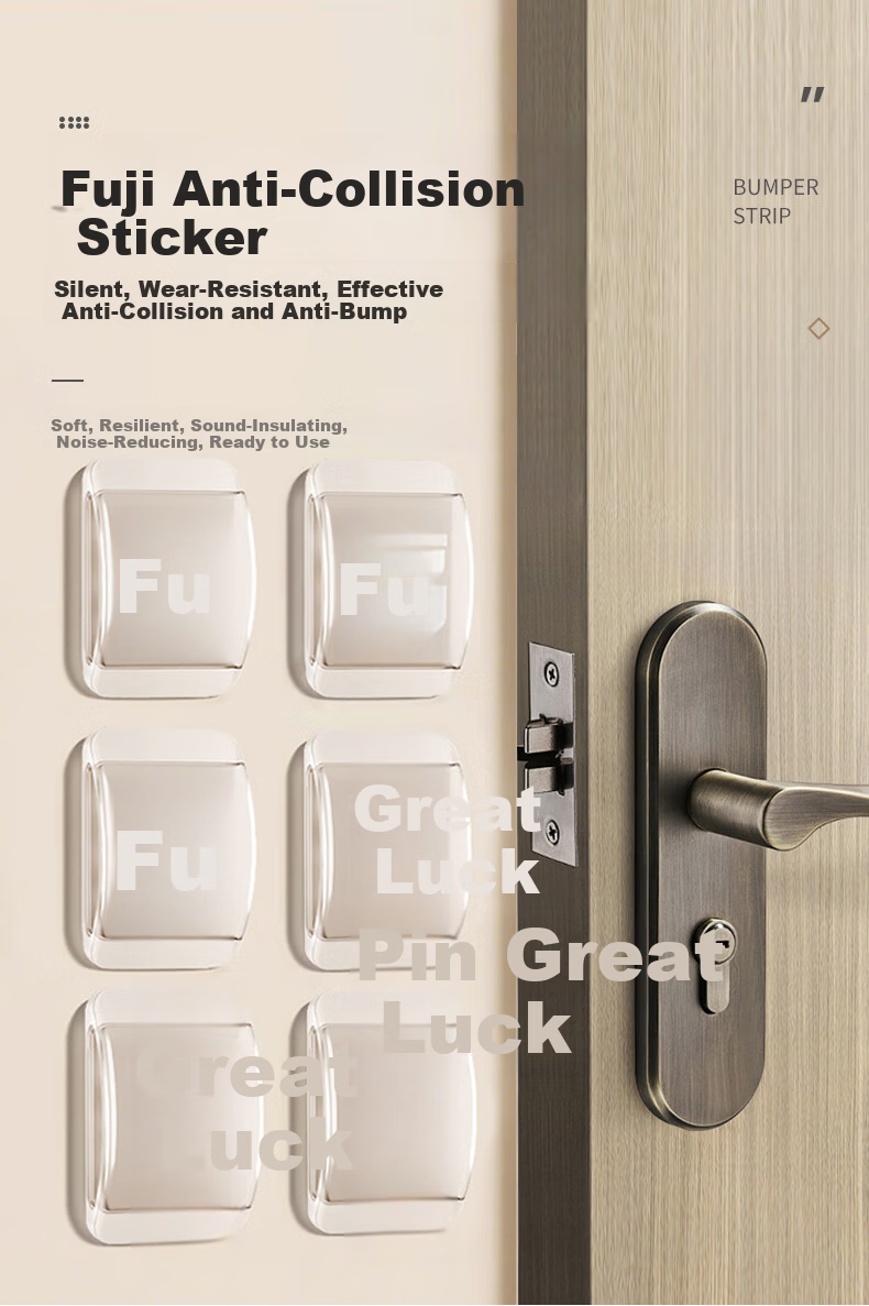 Cuttlefish Anti-Collision Door Handle Protector Silicone Door Bumper Pads 6-Pack 1
