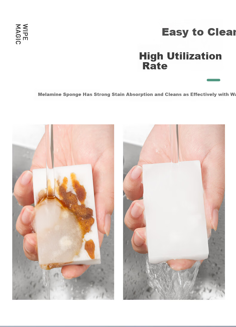 Shijia Nano Sponge Magic Eraser 12*6*3CM 12pcs Kitchen Cleaning Cloth Absorbent Oil Stain Remover Magic Sponge 7
