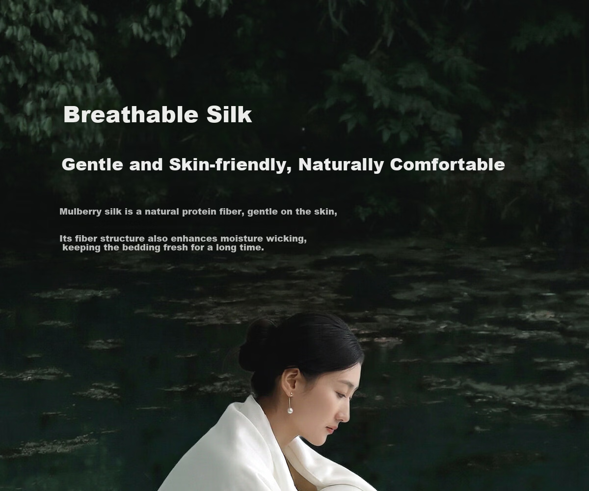 LUOLAI Home Textiles Mulberry Silk Summer Cooling Quilt, All-Cotton Class A Antibacterial And Anti-Mite Mulberry Silk Air Conditioning Summer Quilt 200*230 Cm 3.2 Ji 5