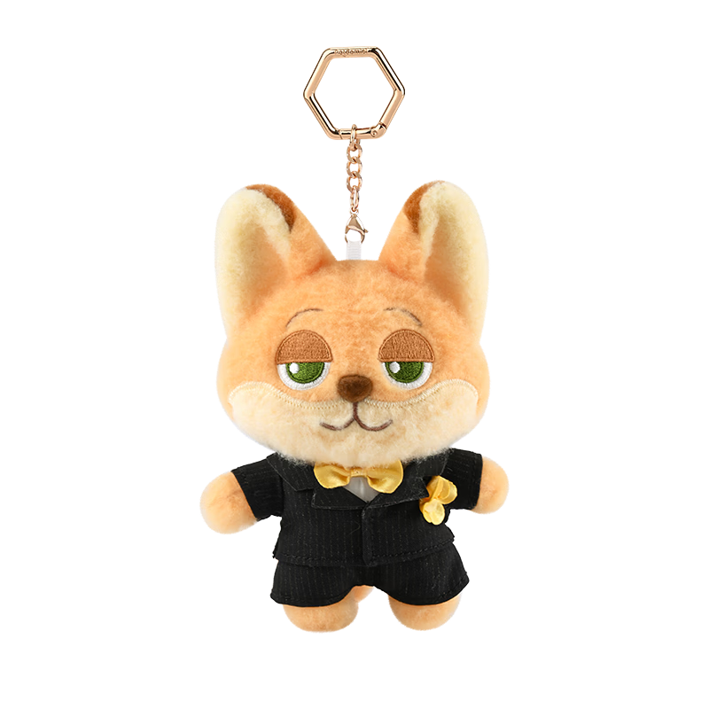 Disney Zootopia Nick Dance Party Mini Plush Doll Keychain Backpack Pendant Birthday Gift for Boys