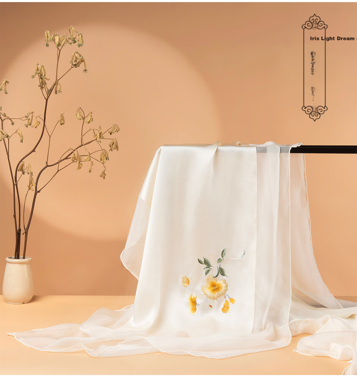 Zhijinlou 100% Mulberry Silk Scarf Non-Heritage Handmade Su Embroidery Genuine Silk Long Hangzhou Silk Shawl Birthday Gift 10