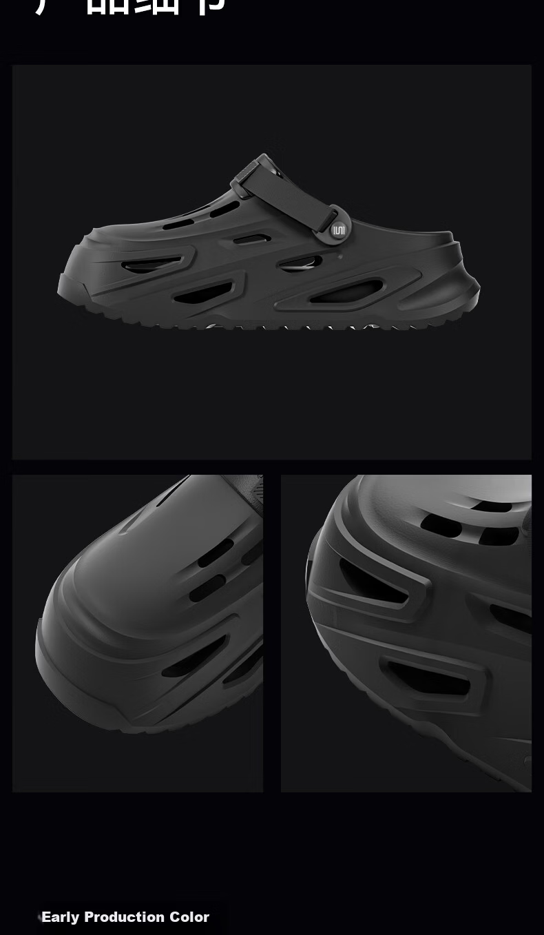 AMAZE-LULU Men's Sport Sandals 2026 Summer New Non-slip Odor-resistant Thick-soled Height-increasing Outdoor Shoes Gray White Size 42-43 15