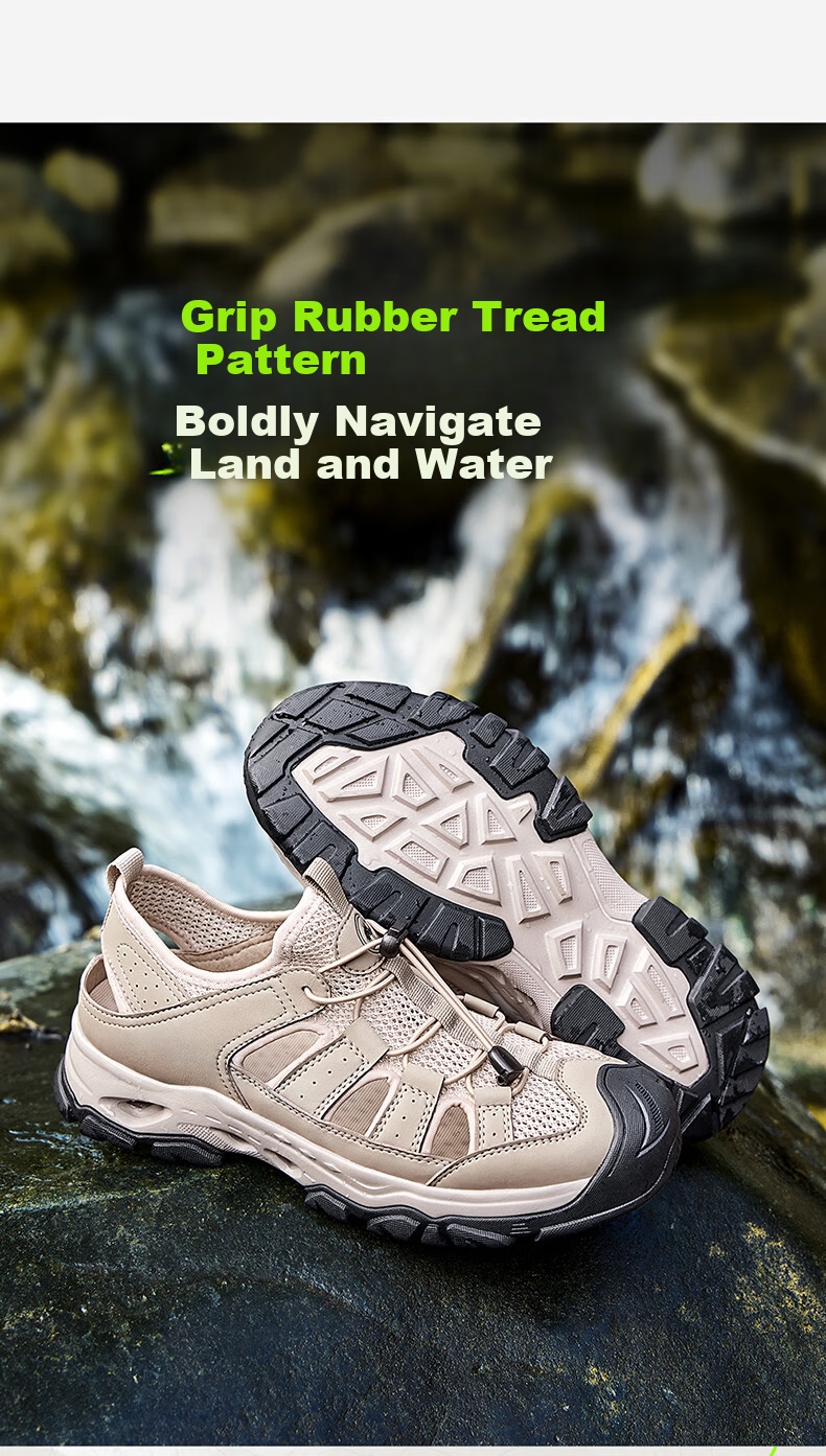 CAMEL Brand Baotou Breathable Outdoor Beach Creek Sandals P16M379009 Black Size 39 Father's Day 6
